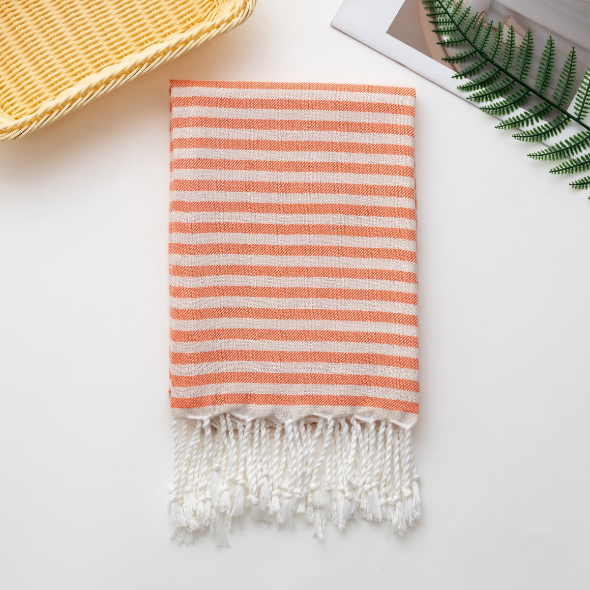 Cotton Turkish Striped Beach Towel 90*180CM Sauna Spa Gym Sport Fitness Fringed Bath Towel Kitchen Soft Absorbent Quick Drying