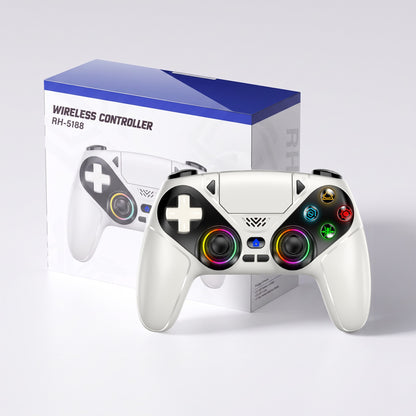 Gamepad For Playstation 5 PS5 Pro/Slim/PC,RGB Wireless Controller  6-Axis Gyro Dual Shock Turbo&Marco Programable Game Controle