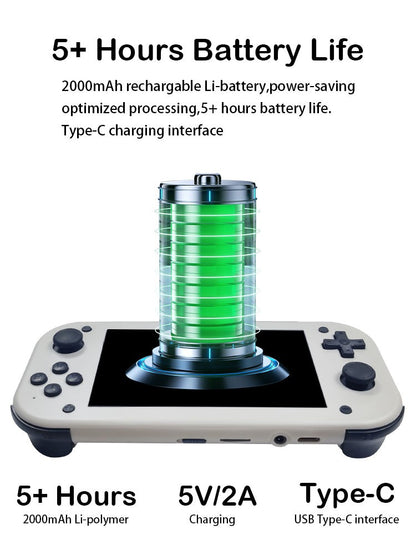 For Trimui M17 Smart Pro Handheld Game Console 4.96''IPS Screen Linux System Joystick RGB Lighting Retro Video Game Player Gift