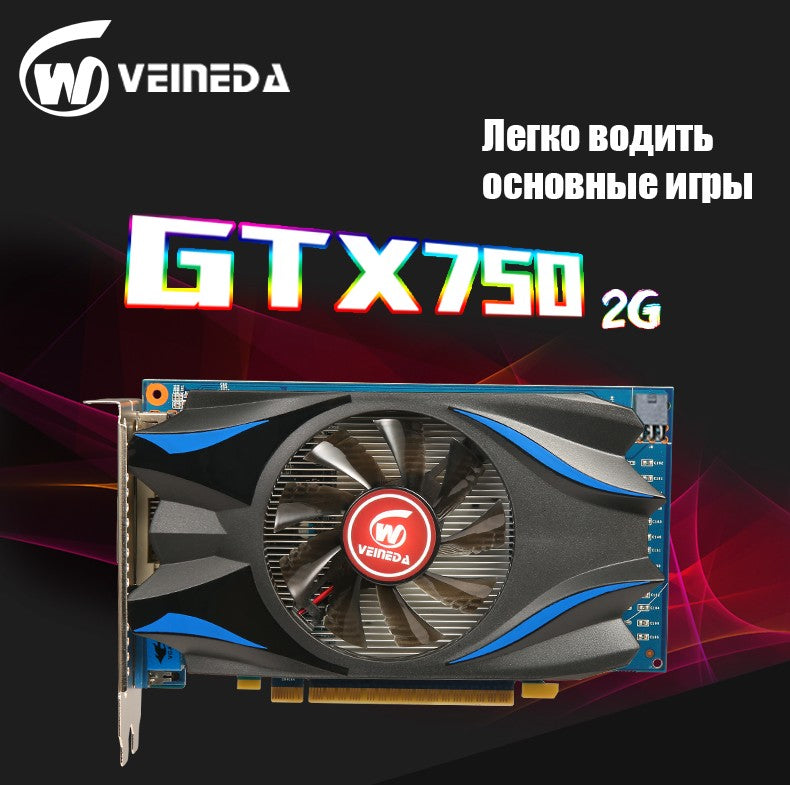Placa Gráfica GTX 750 2GB 128Bit GDDR5 Placas de Vídeo GTX750 Dvi VGA mais forte que HD6450 2GB,650 Placas recondicionadas