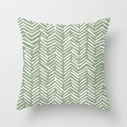 Sweet Mint Green Print Cushion Covers Fresh Art Pattern Geometric Pillowcase Fashion 45*45cm Decorative Throw Pillows Case