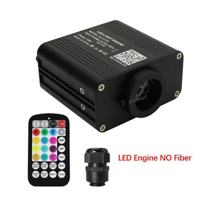 New 16W Twinkle RGBW Fiber Optic Star Ceiling Lights Kit Smart APP Sound Control LED Engine for Car Starry Sky Fiber Optic Light