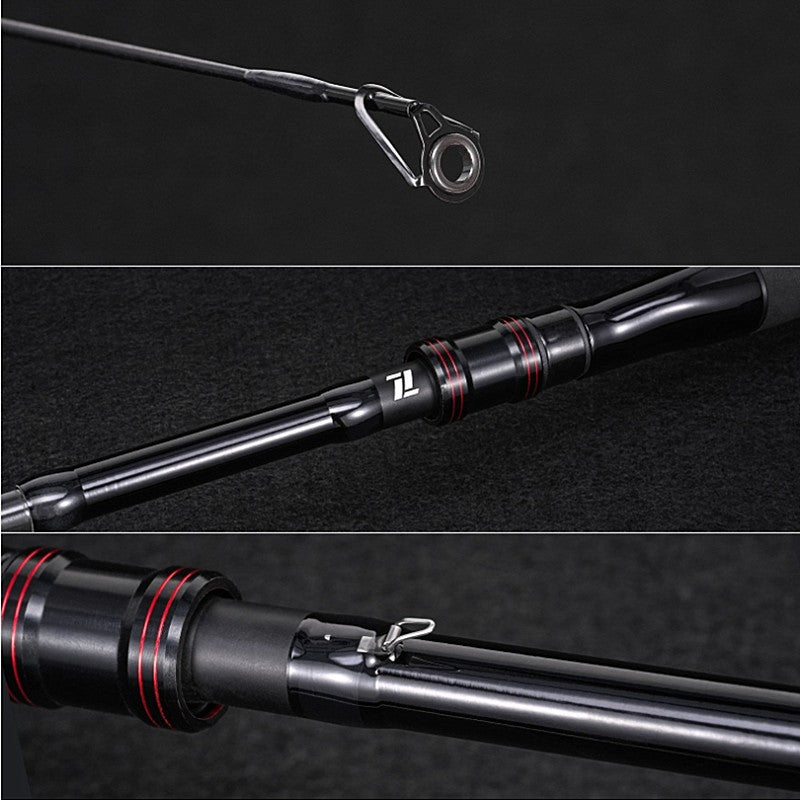 Casting Fishing Rod Carbon Fishing Rod Camping Fishing 4-6 Guides Compact Collapsed Size Fast Action Fishing Rod
