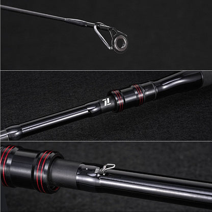 Casting Fishing Rod Carbon Fishing Rod Camping Fishing 4-6 Guides Compact Collapsed Size Fast Action Fishing Rod