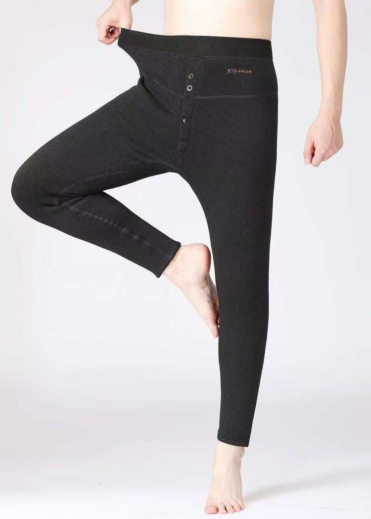 -30° Winter Thicken Keep Warm Long Wool Sheepskin Pants One Piece of Fur Men's and Women's High Waist Wool Liner Pants