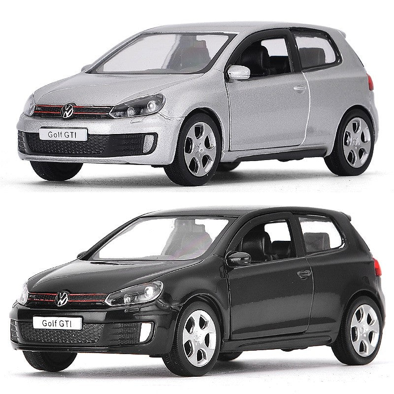 1:36 Volkswagen Golf 6 GTI Carro de Brinquedo Miniatura de Metal SUV Com Função de Recuo Portas Que Abrem Coleção Educacional Presente Infantil