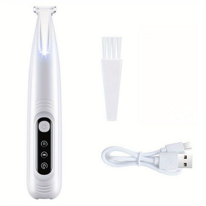 Aparador de Patas de Cachorro com Luz LED Aparador de Pelos para Animais de Estimação Totalmente à Prova D'água com Display LED Máquina de Tosa para Cães Lâmina de 18mm
