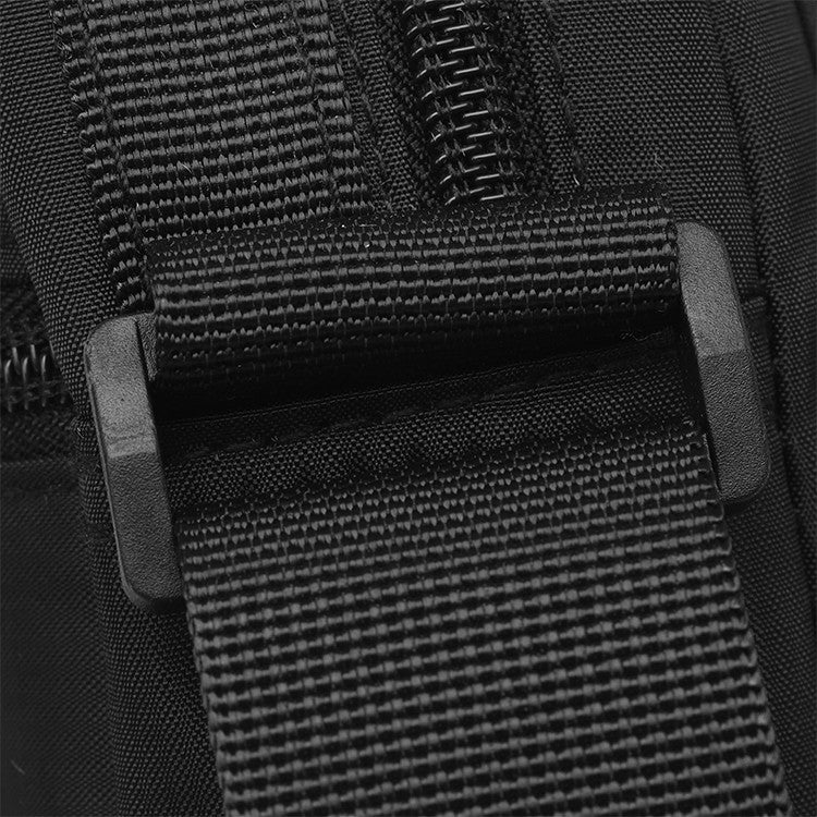 1 men's crossbody bag with zip closure, adjustable shoulder strap, and multiple storage compartments, suitable for daily commuti