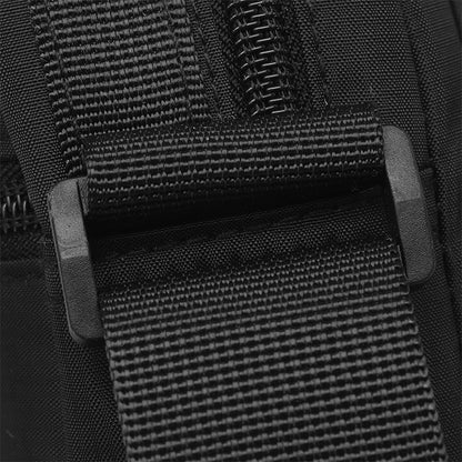 1 men's crossbody bag with zip closure, adjustable shoulder strap, and multiple storage compartments, suitable for daily commuti