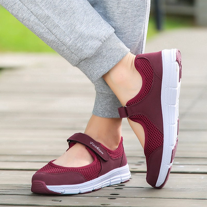 Sapatos Femininos Respiráveis Vulcanizados Brancos Tênis Feminino Moda Malha Respirável Sapatos Casuais de Caminhada Sapatos de Trabalho Feminino