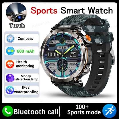 2025 Novo Relógio de Luxo Moderno 5ATM HT30 GPS Bússola Smartwatch Esportivo Masculino Externo AMOLED 366*366 NFC Frequência Cardíaca IP68 Smartwatch