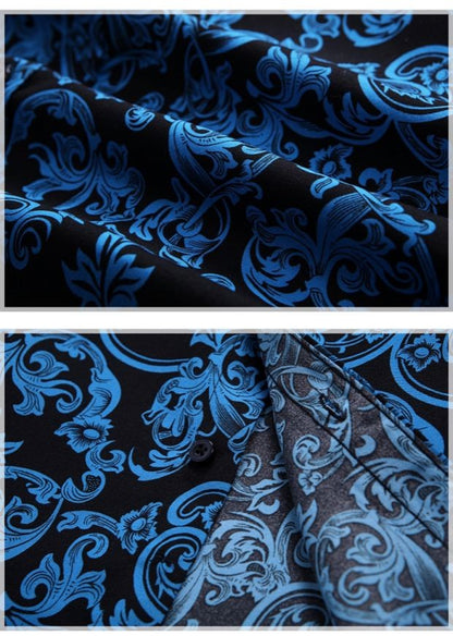 New Summer Men's Short-sleeved Printed Shirts, Turn-down Collar Single-breasted Hawaiian/vacation Shirt, Asian Sizes M-7XL.