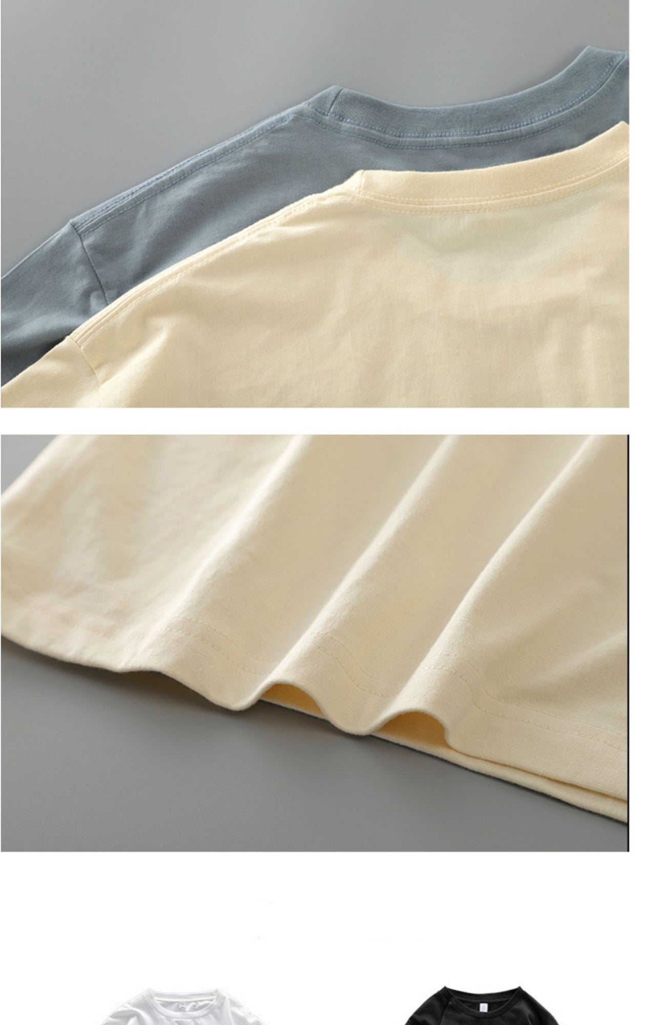 Dukeen 280g Heavyweight Long-Sleeved T-Shirt for Men 100% Cotton Shirts Oversized Solid Color Tops Plain Tees Men's Clothing