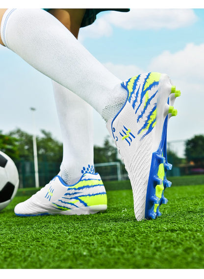 Unisex Youth Soccer Cleats Lightweight FG Football Shoes for Match Training Enhanced Grip Durable Comfortable