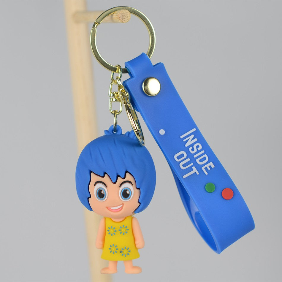 30 Peças/Conjunto Atacado Chaveiro Divertida Mente 2 Boneco de Personagem de Desenho Animado Fofo Chaveiro Pingente de Boneca de Personagem de Filme para Presente Infantil