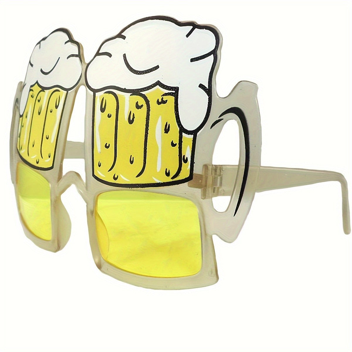 Novelty Bubble Beer Mug Glasses Plastic Durable Design - Tropical Theme Photo Booth Props for Beach Parties Bars & Bat Mitzvahs