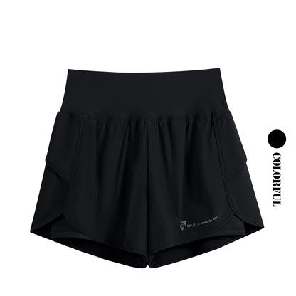 DRUR Sports Shorts Women High Waist Loose Yoga Shorts With Pocket Female Short Pants Woman's Gym Running Shorts Fitness Clothes