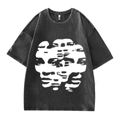 Misfortonez Spider Web Graphic Print Cotton T Shirts for Men 2025 Summer Streetwear Short Sleeve Tees Casual T-shirt Mens