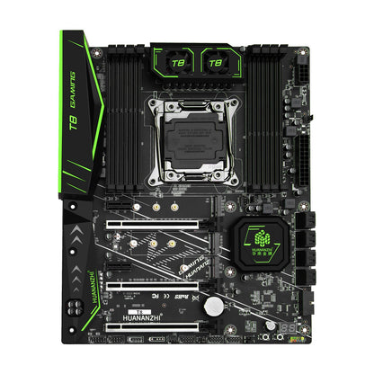 Placa-mãe HUANANZHI X99 T8 LGA 2011-3 XEON X99 compatível com Intel E5 2696 2678 2676 2673 2666 V3 com suporte a memória DDR3 RECC NVME