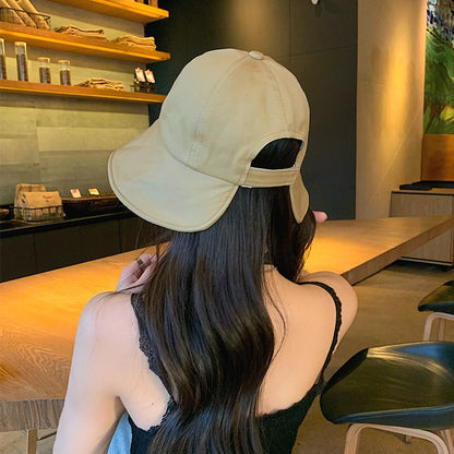 Women Summer Sun Hat Soft Cotton Solid Color Bucket Hats For Girl Lady Outdoor Beach Adjustable Sunshade Fisherman Cap