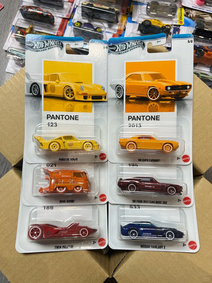 Hot Wheels 2026 Silver Series Pantone Porsche 934/5 Kool Kombi Twin Mill Ford Mustang COPO 1:64 Diecast Alloy Car Collectible