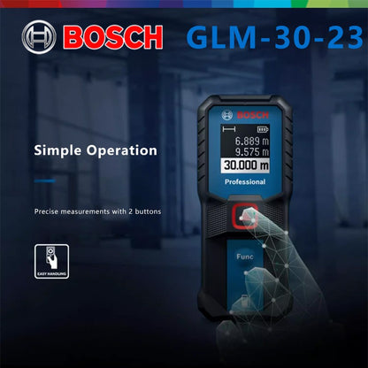 Medidor de Distância a Laser BOSCH GLM 30-23 Original Botão Duplo Alta Precisão Leve Tela Moderna Medição Sem Bateria