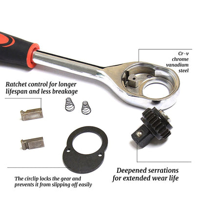 Ferramentas Manuais Combinadas, Conjunto Completo de Ferramentas para Reparação Automotiva, Suporte de Soquete para Chave Catraca Rápida para Modificação de Motocicletas