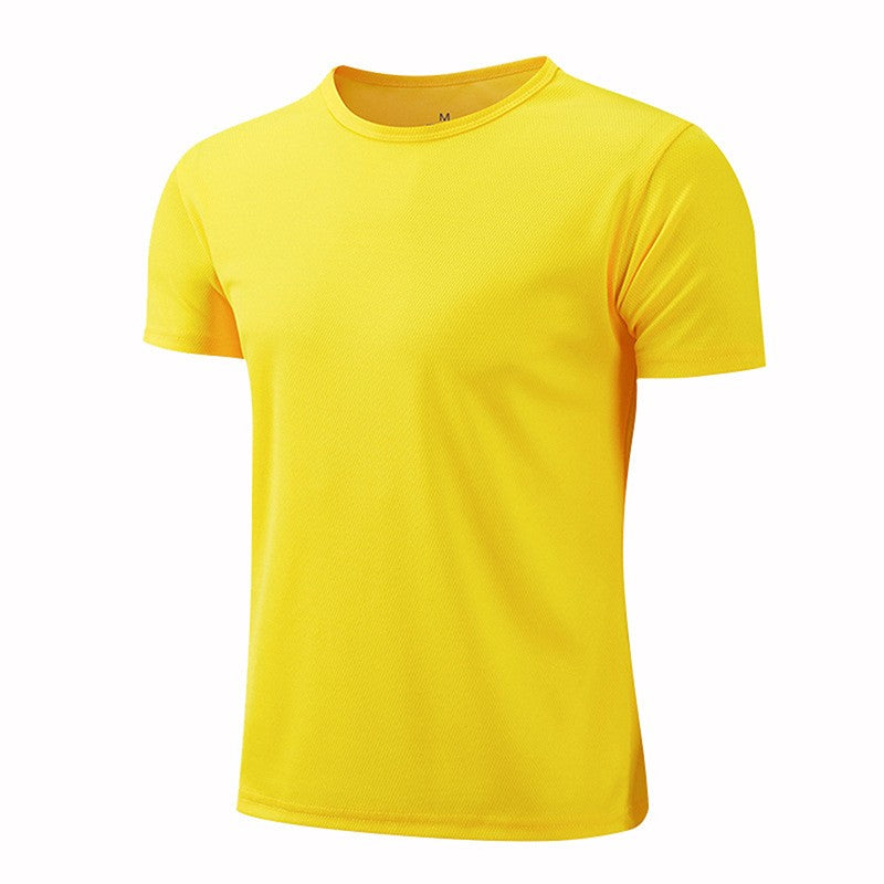 Quick Dry Short Sleeve Sport Tees Tops Gym Jerseys Fitness Shirt Trainer Running T-Shirt Breathable Sportswears Men Women