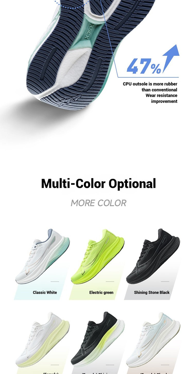 Xtep 2000km Plus Running Shoes 2025 New Spring Lightweight Anti-slip Wear-Resistant Men's Training Jogging Sneakers 875319110001
