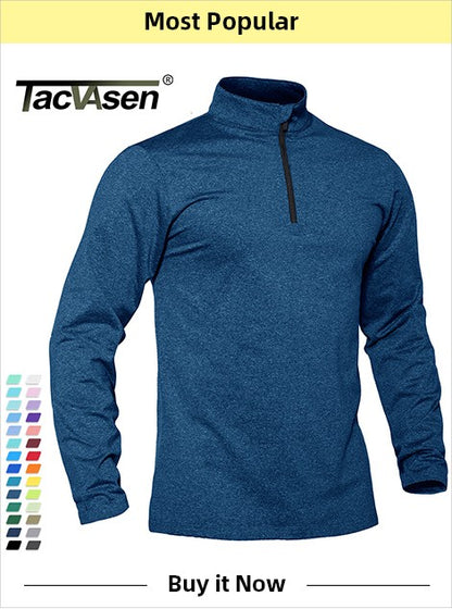 TACVASEN Full Zip Up Green Fleece Jacket Thermal Warm Work Coats Mens Zipper Pockets Jacket Hiking Training Outwear Windbreaker