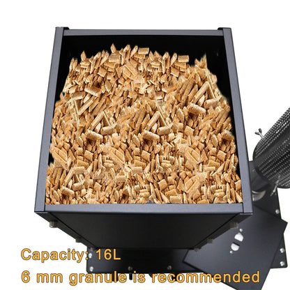 Pellet Burner 16L Storage Capacity Stainless Steel Firewood Stove Outdoor Camping Tent Heating Picnic Cooking