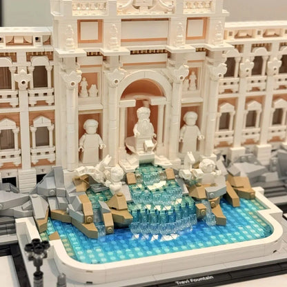 2025 Novo 21062 Bloco de Montar Fonte de Trevi Mundialmente Famosa Brinquedo de Montagem de Tijolos de Arquitetura Mundial para Presentes para Crianças Adultas