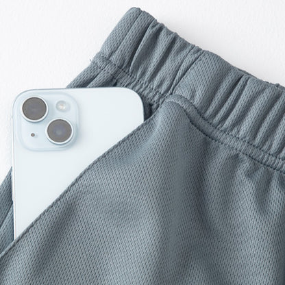 2-Piece Men's Summer Quick drying Sports Suit Loose And Breathable Short Sleeved T-shirt Running And Fitness Black Pocket Shorts