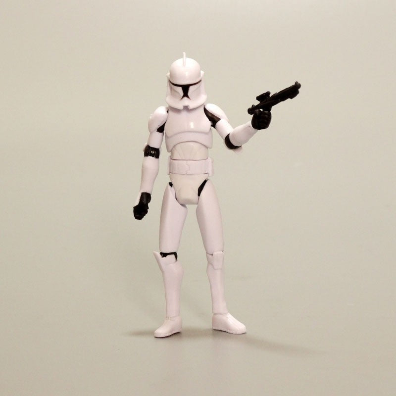 Hot selling black warrior white warrior transparent clone soldier 3.75 inch joint movable ornaments, gift