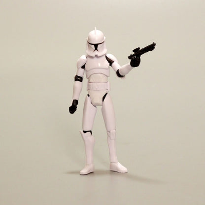 Hot selling black warrior white warrior transparent clone soldier 3.75 inch joint movable ornaments, gift