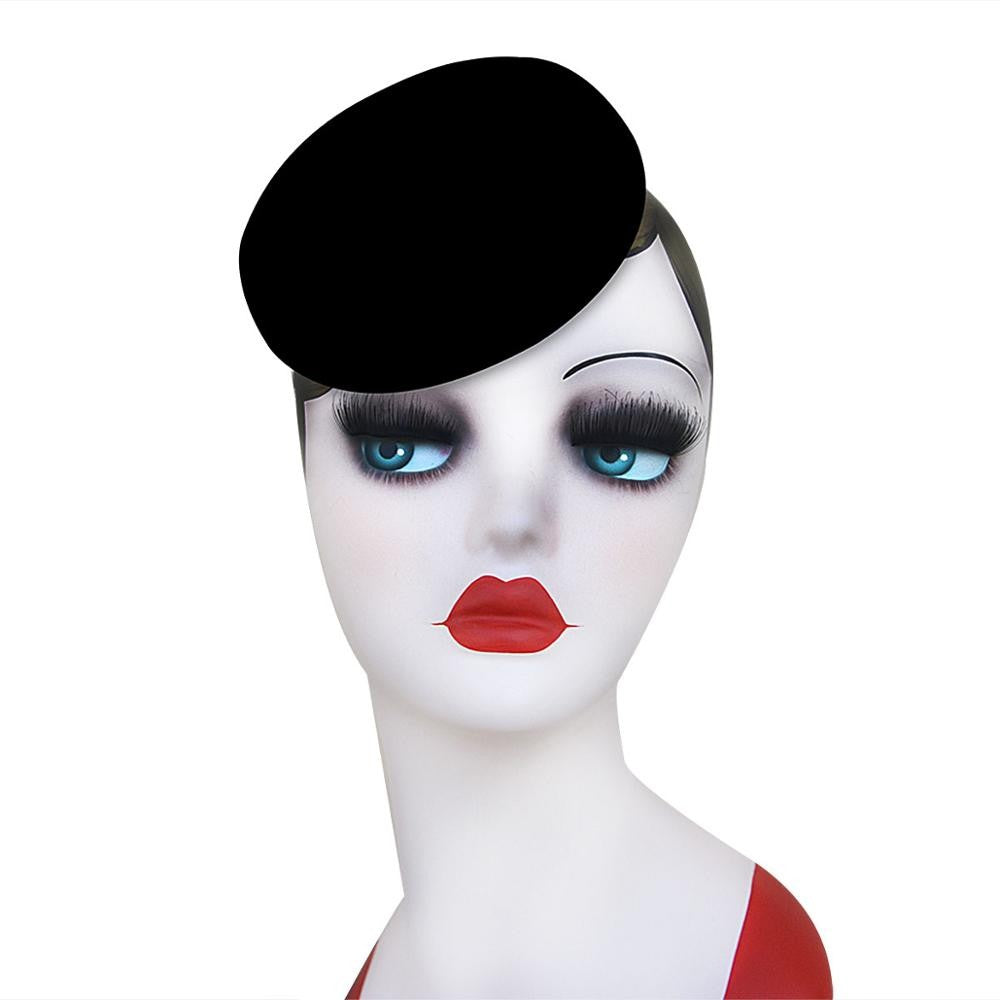 Lawliet Circle Feminino Capacete Chapéus de Feltro de Lã Chapéus Pillbox Fascinator para Mulheres Suprimento de Chapelaria Base de Chapéu Chapéus de Coquetel