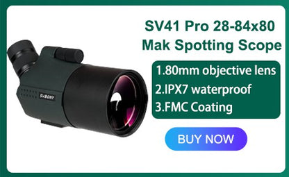 Svbony Mak Spotting Scope 70mm/80mm/90mm FMC Coating mak telescope for Bird Watching, Lunar, Planetary Observations