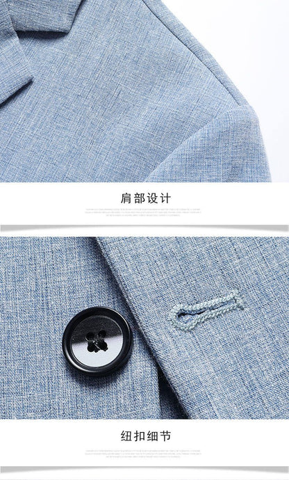 2024 Summer Ice Silk Blazers Elasticity Men's Thin Windbreak Classic Solid Color Casual Business Suit Jackets Office Social Coat