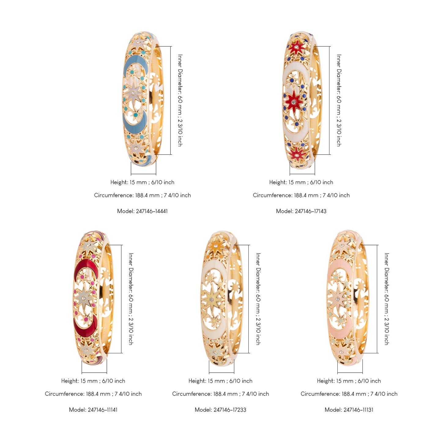 6 Cores Pulseira Esmaltada para Mulheres, Bracelete Oco na Mão, Índia Cloisonné, Joias Africanas, Pulseiras Femininas, Presentes Boêmios