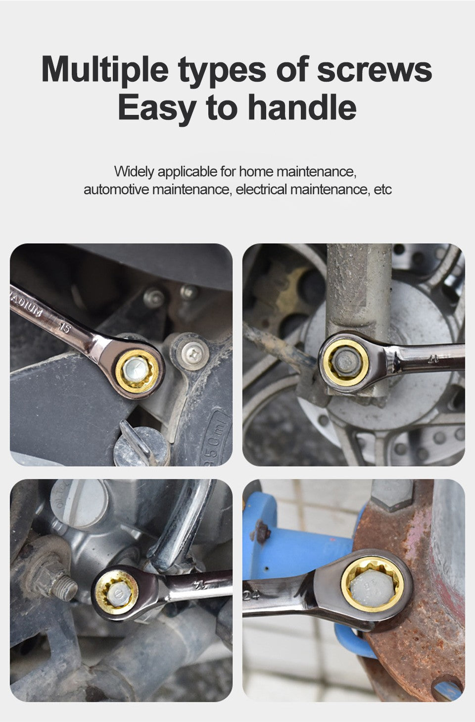 6-32mm Universal Torx Wrench Adjustable Torque 72-tooth Ratchet Spanner for Bicycle Motorcycle Car Repair Tools Mechanical Tool