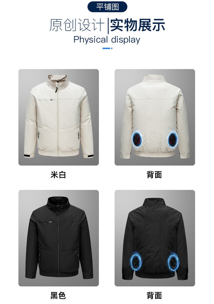 Cooling Air Conditioning Clothes with Fan Outdoor Charging Summer Cooling Welding Labor Overalls Men