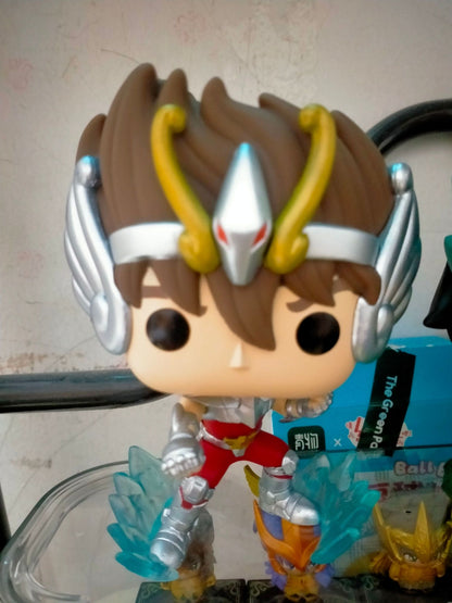 Funko Pop Cavaleiros do Zodíaco Boneco Articulado Hyoga de Cisne #808 Shiryu de Dragão #807 Shun de Andrômeda #809 Ikki de Fênix #810 Bonecos de Vinil Brinquedos