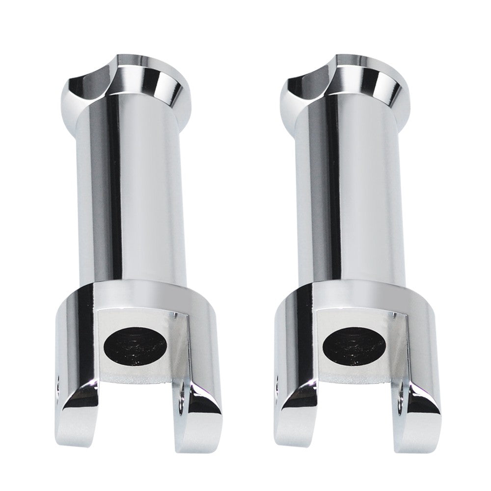 Suportes de Pedaleira Traseira Clevis para Motocicleta Harley Davidson Softail 2018-2025 (Preto Brilhante) Kit de Suporte de Pedaleira do Passageiro