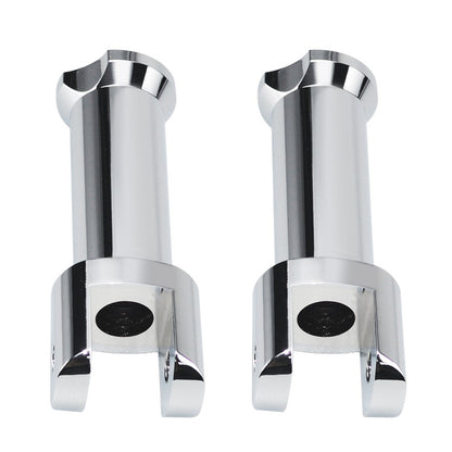 Suportes de Pedaleira Traseira Clevis para Motocicleta Harley Davidson Softail 2018-2025 (Preto Brilhante) Kit de Suporte de Pedaleira do Passageiro
