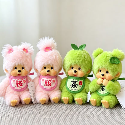 Kawaii Monchichi Doll Figure Keychain Furry Chimutan Monchhichi Figurines Hanger Pendant Bags Charm Accessories Small Gift