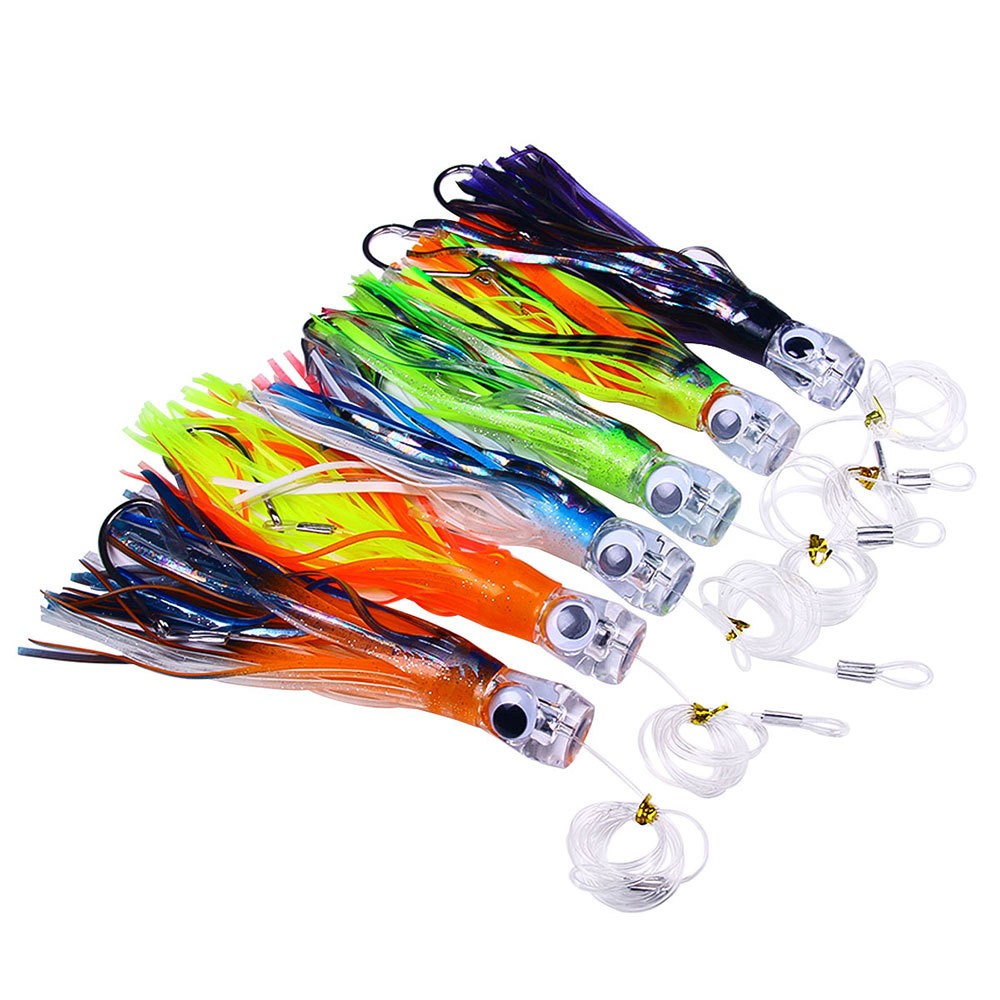 1 Isca de Corrico 65G/100G Pesca em Barco em Águas Profundas Isca de Atum Polvo Iscas de Água Salgada para Mahi Marlin Wahoo Acessórios de Pesca de Grande Porte