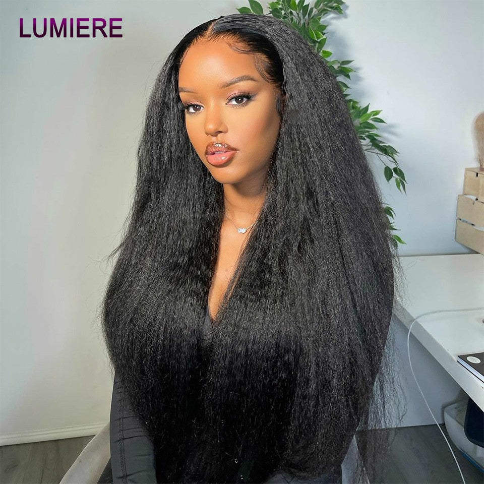Pacotes de Cabelo Humano Liso Kinky Yaki 100% Cabelo Humano Virgem Puro Brasileiro Extensões de Cabelo em Promoção/Liquidação