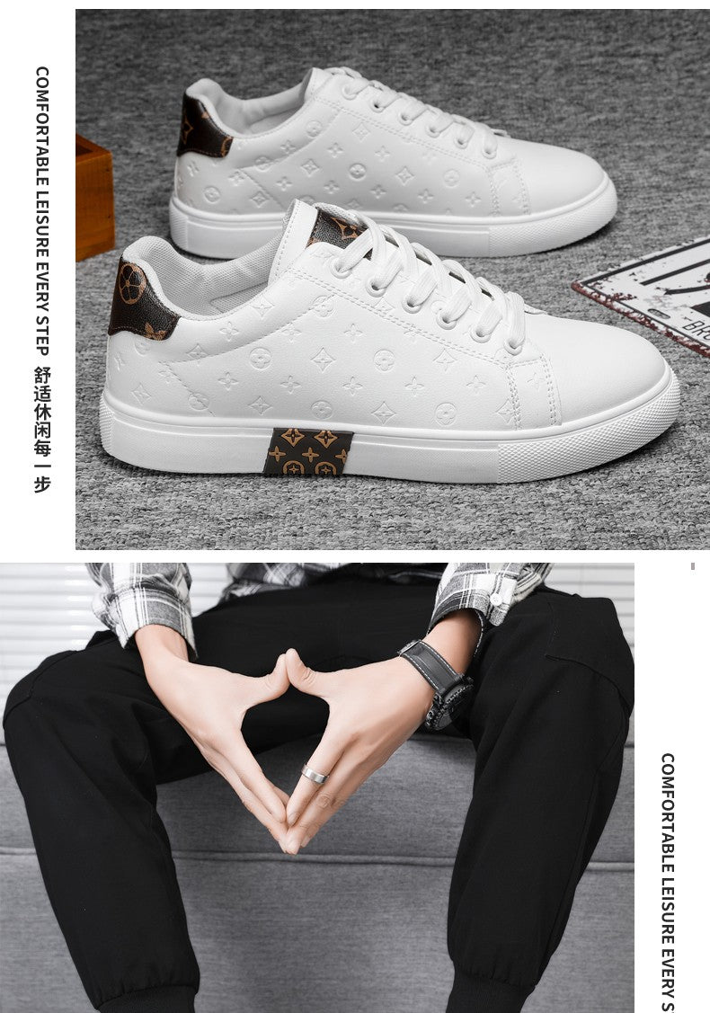 Brand Men Leather High-Top Skateboarding Shoes Men's Sneakers Male Flats Non-Slip Sport Shoes Zapatillas Hombre Mens Footwear
