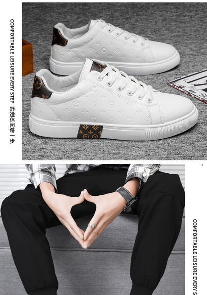 Brand Men Leather High-Top Skateboarding Shoes Men's Sneakers Male Flats Non-Slip Sport Shoes Zapatillas Hombre Mens Footwear