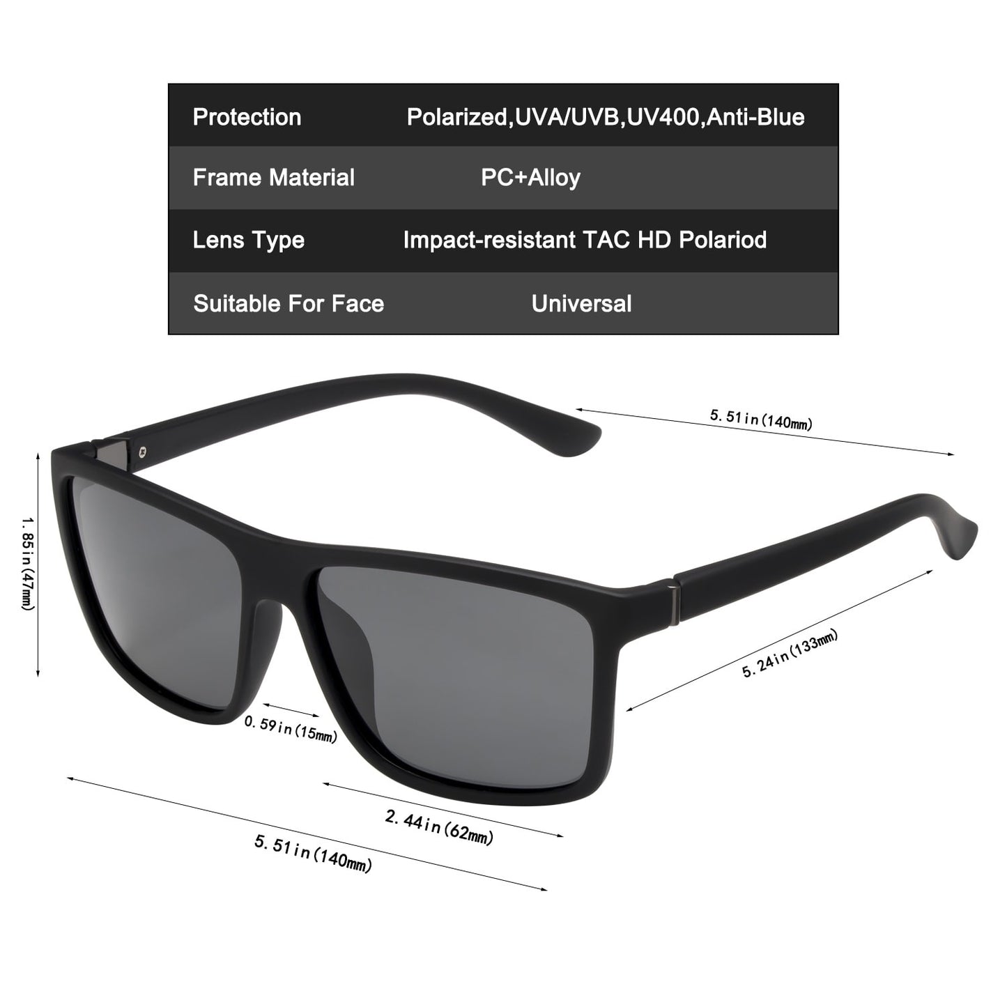 New Polarized Driving Brand Designer Sunglasses Luxury Men Aviation Square Sun Glasses Women Vintage Retro Glasses Shades